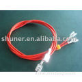 Silicone rubber insulated and fiberglass braided cable